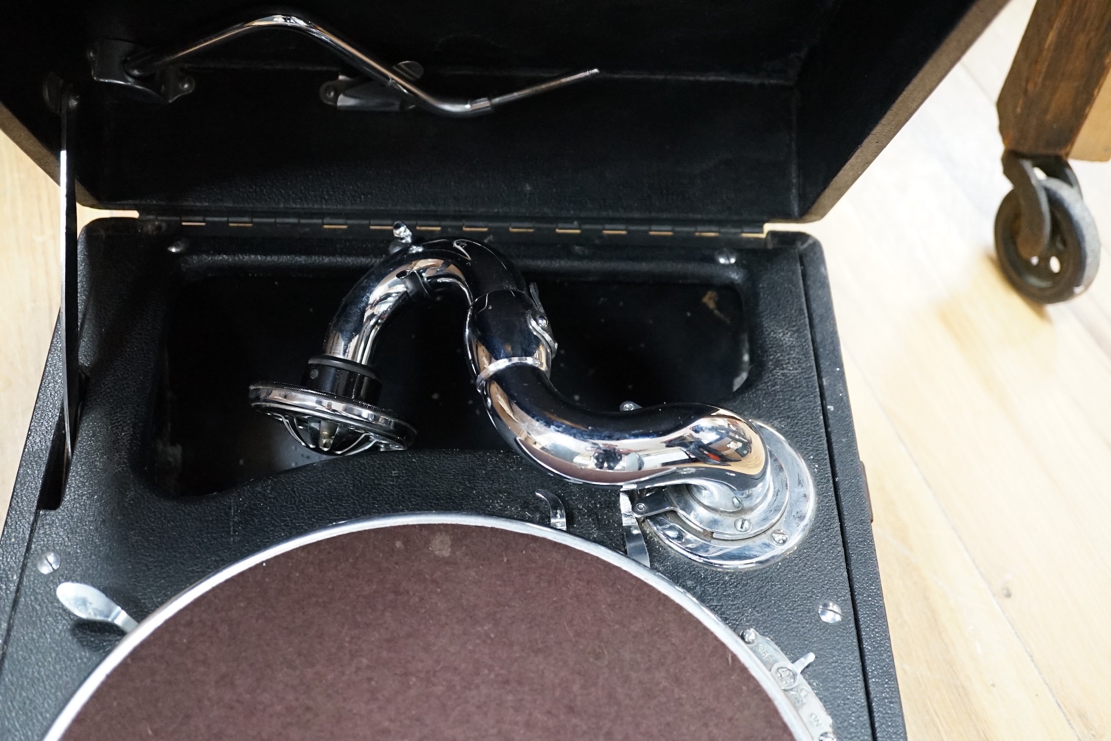 An HMV gramophone